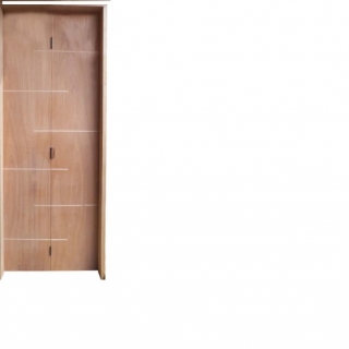 porta madeira camarão frisada c/fecho cod- 09.02.A Revestimento Sorocaba  Material de Construção Sorocaba