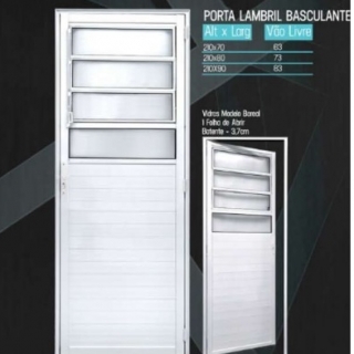 porta de aluminio lambril basculante Areia e Pedra Sorocaba Gabinetes Sorocaba Porcelanato Sorocaba