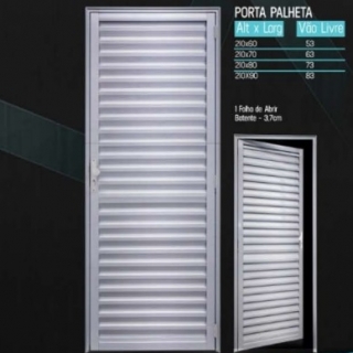 porta de aluminio palheta Areia e Pedra Sorocaba Pisos Sorocaba Porcelanato Sorocaba