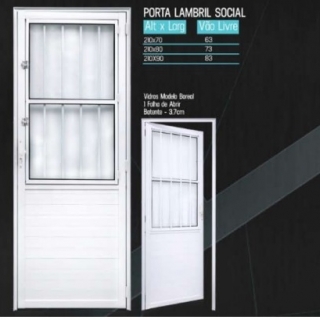 porta de aluminio lambril social Revestimento Sorocaba  Material de Construção Sorocaba